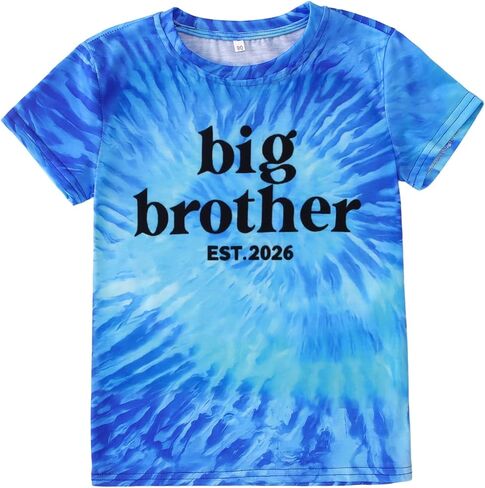 Big Brother Shirt for Toddler Baby Boy Promoted to Big Brother Announcement T-Shirt Kids Summer Short Sleeve Tees in Kuwait