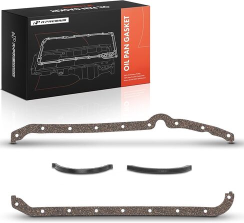 A-Premium Engine Oil Pan Gasket Set, Compatible with Chevrolet Malibu, Impala, Camaro, Corvette, Caprice, Bel Air, C30, C50, C60, C70, C10 C20 Suburban & GMC Jimmy & Oldsmobile Starfire & Buick Regal in Saudi Arabia