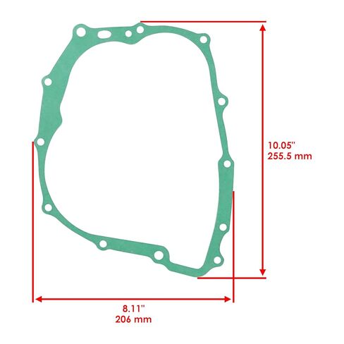 Caltric Crankcase Clutch Cover Gasket Compatible with Honda Xr200 Xr200R 1980 1981 1982-2002 in Saudi Arabia