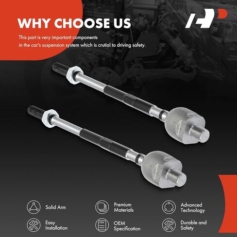 A-Premium 2 x Inner Tie Rod Ends, Compatible with Nissan 240SX 1995 1996 1997 1998 in Saudi Arabia