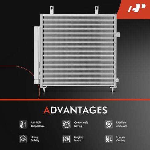 A-Premium Air Conditioning A/C Condenser Compatible with Mitsubishi Mirage 2017-2022, Mirage G4 2017-2022, L3 1.2L in Saudi Arabia
