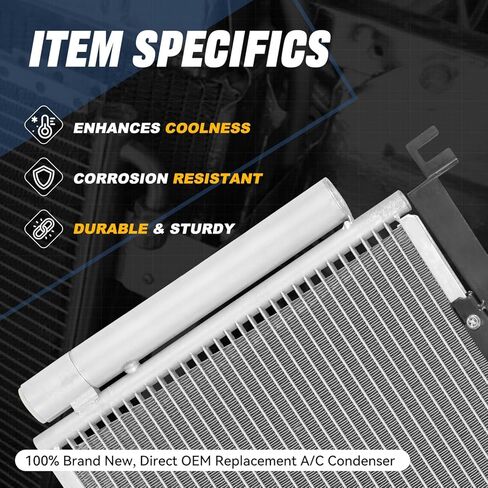 Auto Dynasty Air Conditioning A/C Condenser Compatible with 2015-2019 Subaru Legacy Outback, Aluminum AC Condenser Replacement DPI 4454, SU3030136 in Saudi Arabia