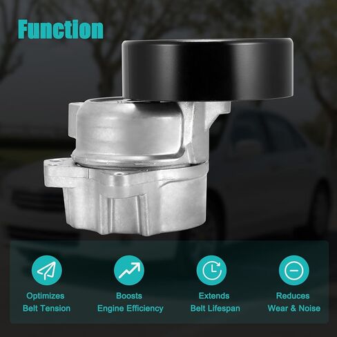 ‎119551LAOA Belt Tensioner Assembly with Pulley (5.6L V8) For Infiniti QX56 2004-2010,For Nissan Titan 2004-2015,Armada 2005-2015,Pathfinder 2008-2012 38340 89379 in Saudi Arabia