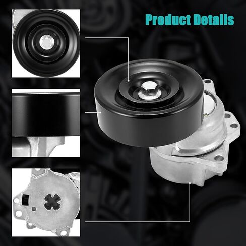 ‎119551LAOA Belt Tensioner Assembly with Pulley (5.6L V8) For Infiniti QX56 2004-2010,For Nissan Titan 2004-2015,Armada 2005-2015,Pathfinder 2008-2012 38340 89379 in Saudi Arabia
