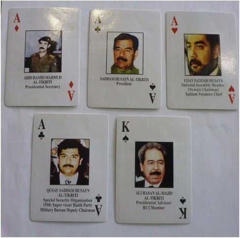 Iraqi Most Wanted Playing Cards Iraq War-Saddam Sealed NEW in Saudi Arabia