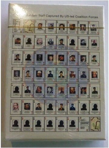Iraqi Most Wanted Playing Cards Iraq War-Saddam Sealed NEW in Saudi Arabia