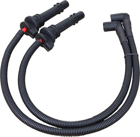 AIP Electronics Dragon FIRE Performance Street Series Direct Fit 8mm Low Ohm Spark Plug Wire Set متوافق مع 2013-2020 Polaris Ranger General 900 1000 يستبدل 4014032 4014033 OEM Fit PWJ248 in Saudi Arabia