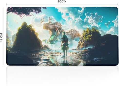 لوحة ماوس ألعاب كبيرة جدًا من MYPCWALA، تصميم Anime Cherry Blossom، بساط مكتب مقاس 35.4 × 17 بوصة، سطح مطاطي مقاوم للماء مع حماية من الحرارة والخدش، قاعدة مضادة للانزلاق in Saudi Arabia
