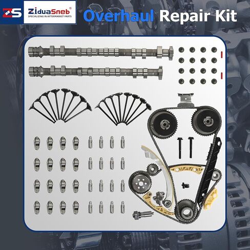 2.4 2Pcs Intake&Exhaust Camshafts Timing Chain Kit Valves Lifters Rocker Arms Fit For Buick Lacrosse Chevrolet Equinox Malibu GMC Terrain 2.4L L4 DOHC 2011-2017 12634207 12604896 94201SX in Saudi Arabia
