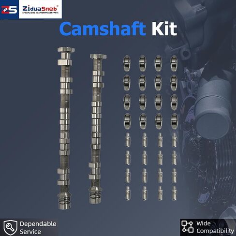 2.4 2Pcs Intake&Exhaust Camshafts Timing Chain Kit Valves Lifters Rocker Arms Fit For Buick Lacrosse Chevrolet Equinox Malibu GMC Terrain 2.4L L4 DOHC 2011-2017 12634207 12604896 94201SX in Saudi Arabia