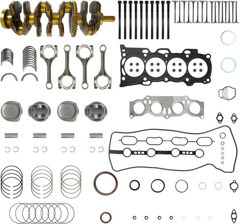 2AZ-FE Engine Rebuild Kit with Crankshaft Connecting Rods Main Rod Bearings Piston Head Gasket Set Fit For Toyota Highlander RAV4 Corolla XRS Matrix S for Scion tC xB 16V DOHC 2.4L 2001-2015 in Saudi Arabia