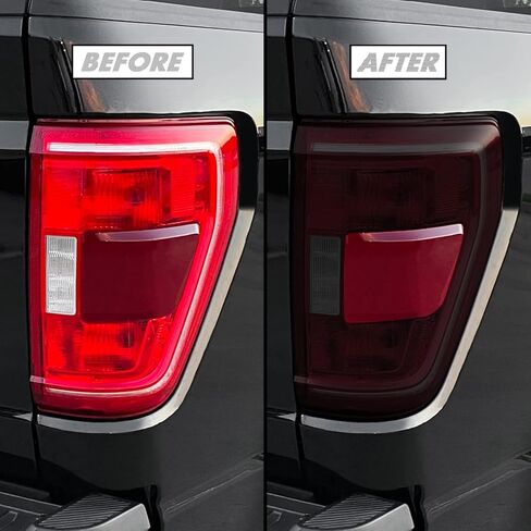 SlickMod PreCut Vinyl Smoke Tint for 2021-2023 Ford F150 Tail Light (20% Dark Smoke, 1. Taillight) (SM-FOR-F15-2123-TL) in Saudi Arabia