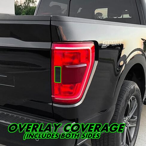 SlickMod PreCut Vinyl Smoke Tint for 2021-2023 Ford F150 Tail Light (20% Dark Smoke, 1. Taillight) (SM-FOR-F15-2123-TL) in Saudi Arabia
