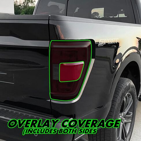 SlickMod PreCut Vinyl Smoke Tint for 2021-2023 Ford F150 Tail Light (20% Dark Smoke, 1. Taillight) (SM-FOR-F15-2123-TL) in Saudi Arabia