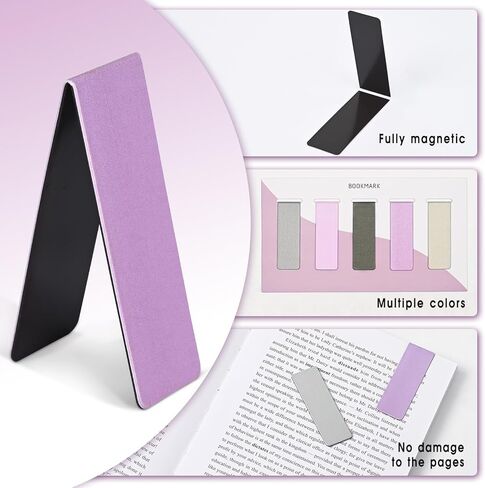 15 Pieces Magnetic Bookmarks for Women, Men, Magnet Bookmark Clips, Book Lovers, Page Markers for Students Teachers Reading in Saudi Arabia
