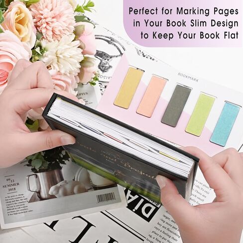15 Pieces Magnetic Bookmarks for Women, Men, Magnet Bookmark Clips, Book Lovers, Page Markers for Students Teachers Reading in Saudi Arabia