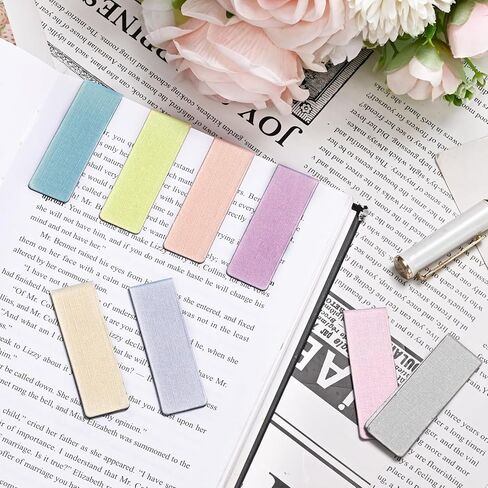 15 Pieces Magnetic Bookmarks for Women, Men, Magnet Bookmark Clips, Book Lovers, Page Markers for Students Teachers Reading in Saudi Arabia