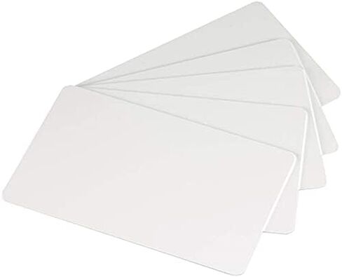 ID Zone Premium White Blank Plastic CR80 30 Mil PVC Cards for ID Badge Printers (100 Pack) in Kuwait