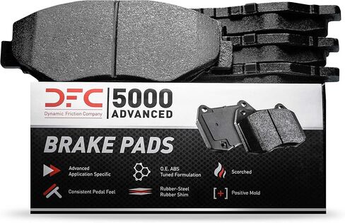 Dynamic Friction Company Front 5000 Advanced Brake Pads| Hardware Included| Automotive Replacement Brake Pads| Fits 1981-1988 Toyota Cressida; 1984-1995 Toyota Pickup in Saudi Arabia