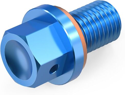 NICECNC Blue Magnetic Oil Drain Bolt Plugs Compatible with Yamaha YZ125 2005-2023 YZ250F 2001-2023 YZ450F 2003-2009 YZ450F 2014-2023 WR250F 2001-2023 YZ450FX 2016-2023 See Fitment in Saudi Arabia