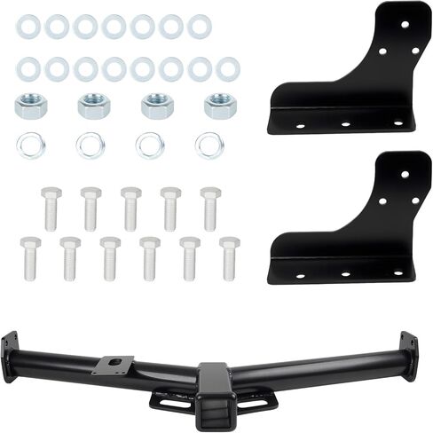 وصلة مقطورة استقبال 2 بوصة، تناسب Toyota RAV4 2006 2007 2008 2009 2010 2011 2012 2013 2014 2015 2016 2017 2018، إطار أنبوبي مربع، حامل أدوات سحب من الفئة 3 باللون الأسود in Saudi Arabia