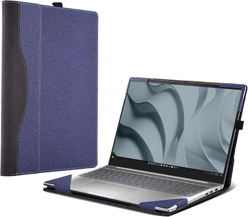 Laptop Case for Dell Pro 16 Laptop PC16255 PC16250 [Note Other Models] All Inclusive Drop Case 16" PU Leather Protective Bag Detachable Shell (Dark Gray) in Saudi Arabia