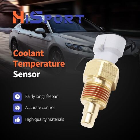 HiSport Engine Coolant Temperature Sensor - Compatible with GM Vehicles Chevy C1500 K1500 Tahoe Impala Buick Regal Oldsmobile 98 Replace 213-77 in Saudi Arabia