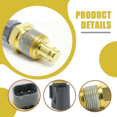 Engine Coolant Temperature Sensor Replaces# 5149077AB TX195 for Dakota Challenger Durango Avenger Charger Grand Cherokee Wrangler Ram 1500 2500 3500 Fixes Temperature Readings Issues in Kuwait