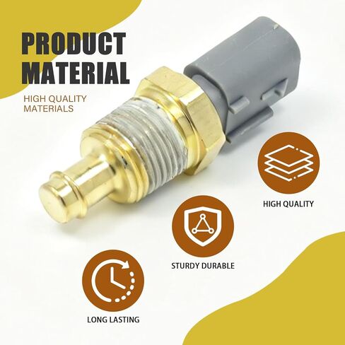 Engine Coolant Temperature Sensor Replaces# 5149077AB TX195 for Dakota Challenger Durango Avenger Charger Grand Cherokee Wrangler Ram 1500 2500 3500 Fixes Temperature Readings Issues in Kuwait