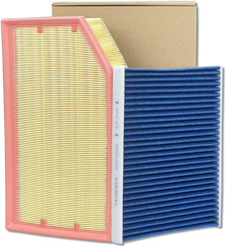 Engine & Cabin Air Filter Kit with Activated Carbon, Fit for Jeep 2018-2025 Wrangler 2.0L/3.6L, 2020-2025 Gladiator 3.6L, Replace 68301863AA, 68257030AA, CF12450, WA10841 (NOT for 3.0L/6.4L/Diesel) in Saudi Arabia