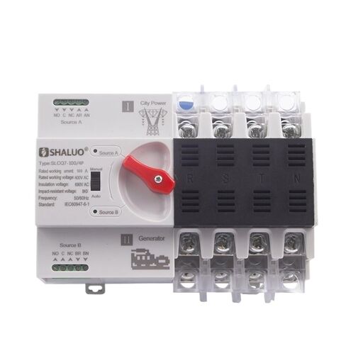 63A 100A 4P ATS Generator Dual Power Automatic Transfer Switch Module Circuit Breakers Switches Electric Generator Parts in Saudi Arabia