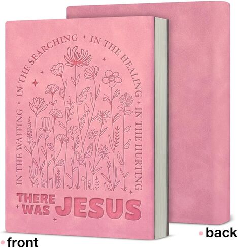 Christian Floral Notebook for Women Bible Verse There Was Jesus Journal Religious Christian Gifts for Friend Coworker in Saudi Arabia