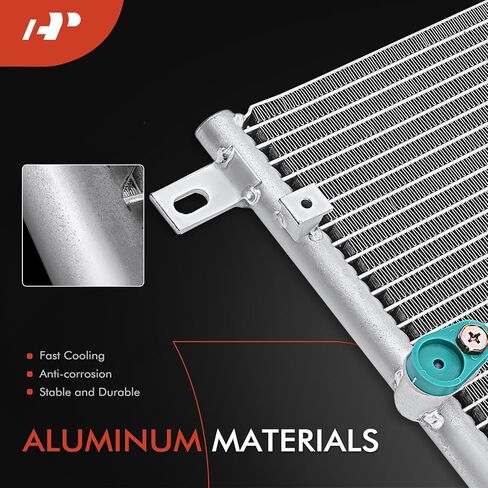 A-Premium Air Conditioning A/C Condenser Compatible with Chrysler 200 2015-2017, 2.4L 3.6L, Replace# 68195662AA in Saudi Arabia