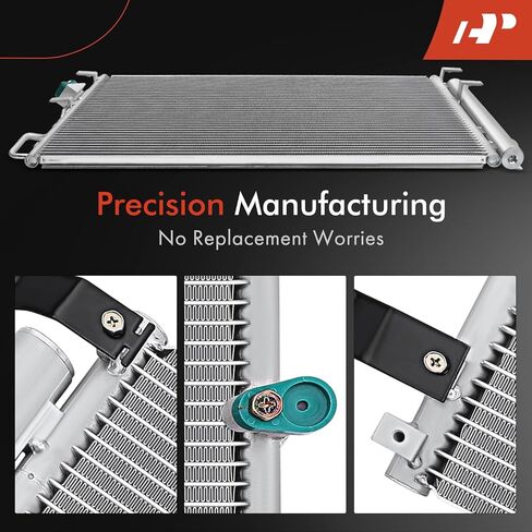 A-Premium Air Conditioning A/C Condenser Compatible with Chrysler 200 2015-2017, 2.4L 3.6L, Replace# 68195662AA in Saudi Arabia