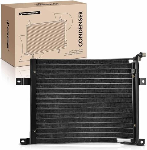A-Premium Air Conditioning A/C Condenser Compatible with Jeep YJ Series Wrangler 1987-1995, 2.5L 4.0L 4.2L, with Bracket in Saudi Arabia