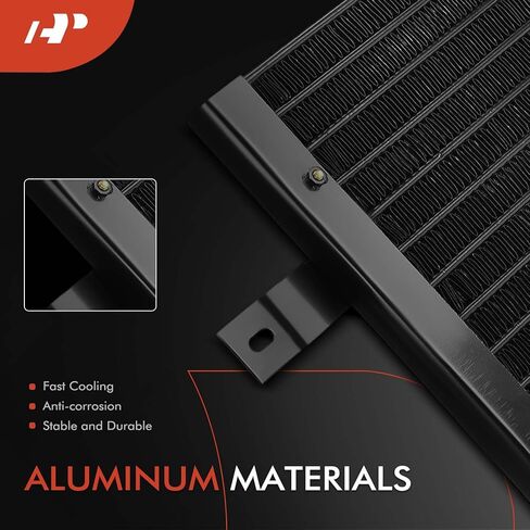 A-Premium Air Conditioning A/C Condenser Compatible with Jeep YJ Series Wrangler 1987-1995, 2.5L 4.0L 4.2L, with Bracket in Saudi Arabia