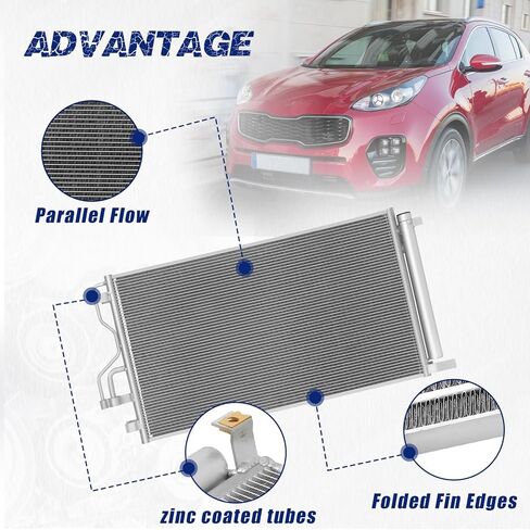 Air Conditioning A/C Condenser Compatible with Hyundai Tucson/Kia Sportage # 3864, CN3864PFC, 976062S500 in Saudi Arabia