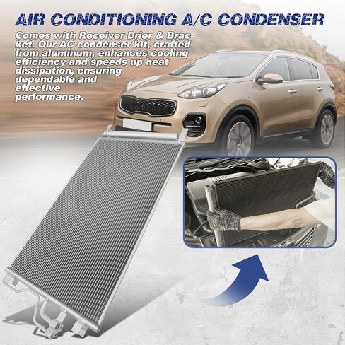 Air Conditioning A/C Condenser Compatible with Hyundai Tucson/Kia Sportage # 3864, CN3864PFC, 976062S500 in Saudi Arabia