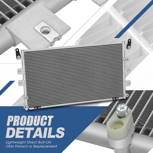 Auto Dynasty Air Conditioning A/C Condenser Compatible with 2001-2007 Toyota Sequoia, Aluminum AC Condenser Replacement DPI 3042, TO3030140 in Saudi Arabia