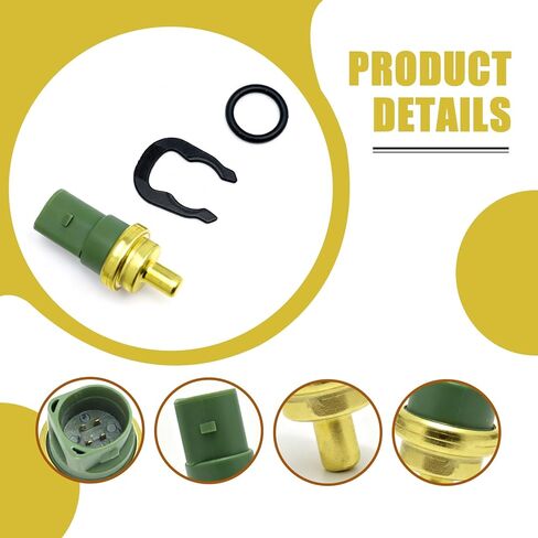 استبدال مستشعر درجة حرارة المحرك # 059 919 501A متوافق مع 1998-2010 VW Beetle Cabrio Passat Jetta Polo Golf Eurovan، 1998-2010 Audi A8 TT A4 RS4 S4 RS6 A6 S6 S8 in Kuwait