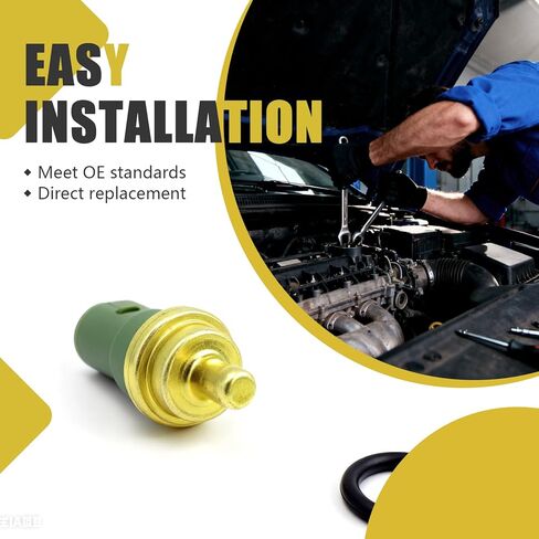 استبدال مستشعر درجة حرارة المحرك # 059 919 501A متوافق مع 1998-2010 VW Beetle Cabrio Passat Jetta Polo Golf Eurovan، 1998-2010 Audi A8 TT A4 RS4 S4 RS6 A6 S6 S8 in Kuwait