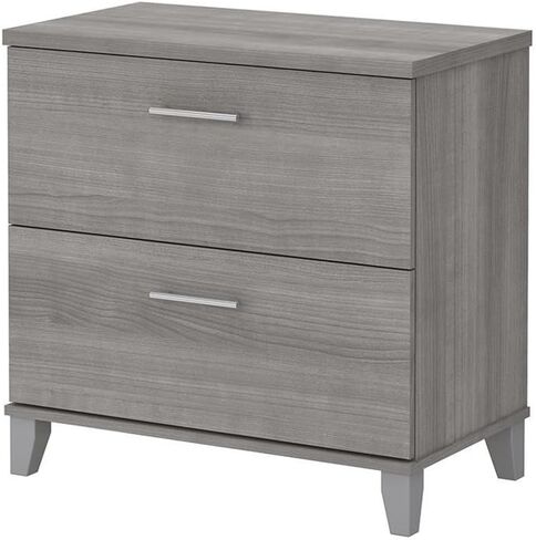 Pemberly Row Contemporary 2 Drawer Lateral File Cabinet in Storm Gray in Saudi Arabia
