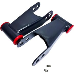 2" Suspension Rear Drop Lowering Shackle Kit Compatible with 2019-2024 GMC Sierra 1500 Chevy Silverado 1500 Leaf Spring Suspension Shackles Kit Replace 712120 in Saudi Arabia