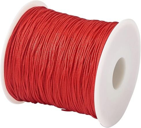 100yards/roll 0.8mm Braided Nylon Threads Red Chinese Knotting Cord Jewelry Beading Cords String for DIY Craft Kumihimo Macrame Bracelets Making Supplies in Saudi Arabia