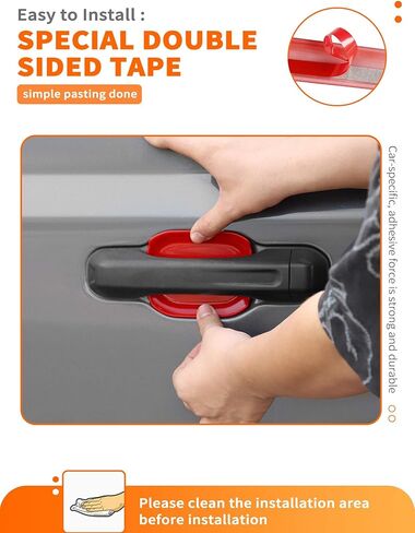 مجموعة حواف كأس الباب الأرجوانية المكونة من 5 قطع من Savadicar لسيارة Jeep Wrangler JL JLU 4xe & Gladiator JT 2018-Present - ملحقات ترقية الديكور الخارجي in Saudi Arabia