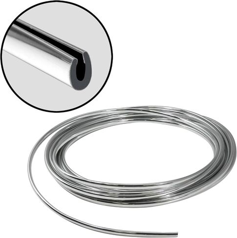 Chrome Car Door Edge Guard Trim 12 Feet Full Size U Shape in Saudi Arabia