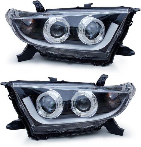 For Toyota Highlander 2012 2013 2014 Headlights LED DRL Turn Signal High Beam Head Lamp Assembly in Saudi Arabia