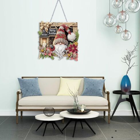 NEGEKFKX Deer Diamond Art Hanging Pendant Kits,Christmas Special Shape Diamond Art Kits for Adults,Double Sided Hanging Acrylic Ornament Kit,Pendants Home Garden Wall Hanging Kits Hanging Ornament in Saudi Arabia