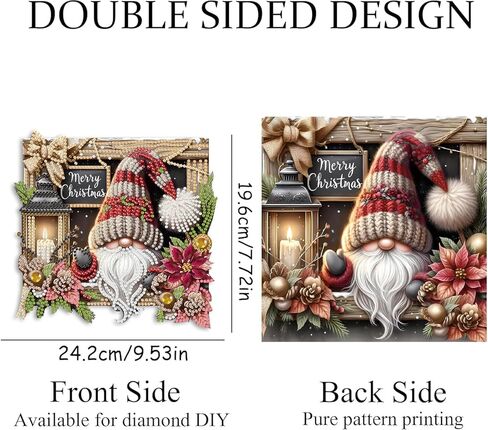 NEGEKFKX Deer Diamond Art Hanging Pendant Kits,Christmas Special Shape Diamond Art Kits for Adults,Double Sided Hanging Acrylic Ornament Kit,Pendants Home Garden Wall Hanging Kits Hanging Ornament in Saudi Arabia