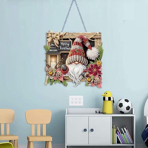 NEGEKFKX Deer Diamond Art Hanging Pendant Kits,Christmas Special Shape Diamond Art Kits for Adults,Double Sided Hanging Acrylic Ornament Kit,Pendants Home Garden Wall Hanging Kits Hanging Ornament in Saudi Arabia
